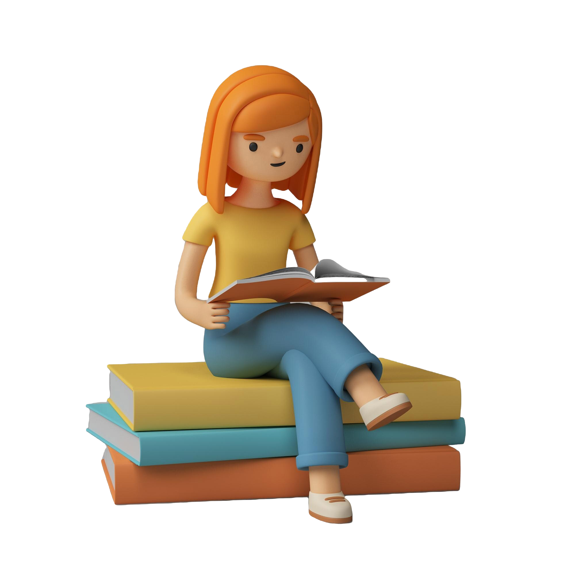 Services Main 3D Girl Illustration